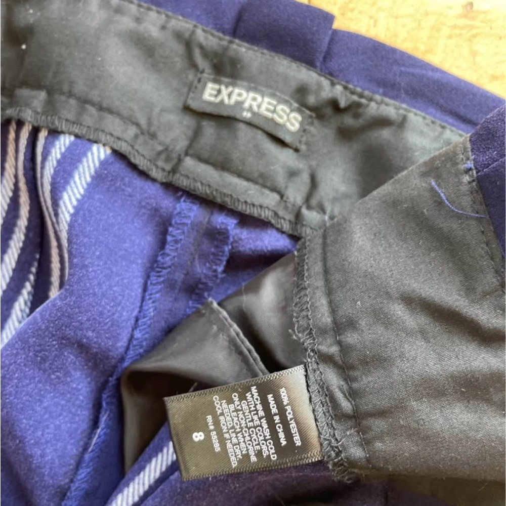Express Blue and Black Skirt